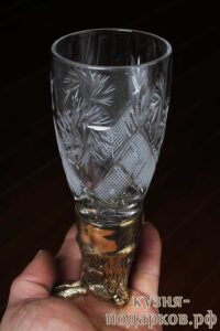 Хрустальный бокал для вина Заяц