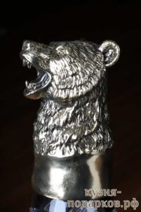 Хрустальный бокал для вина Медведь